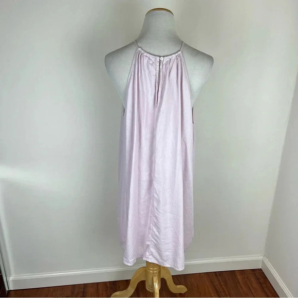 Aritzia Babaton Ban Linen A-Line Mini Dress in Halo Pink B31 - Picture 4 of 5